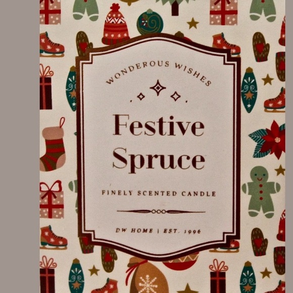 DW HOME CANDLE FESTIVE SPRUCE SCENTED CHRISTMAS NEW - Picture 4 of 5